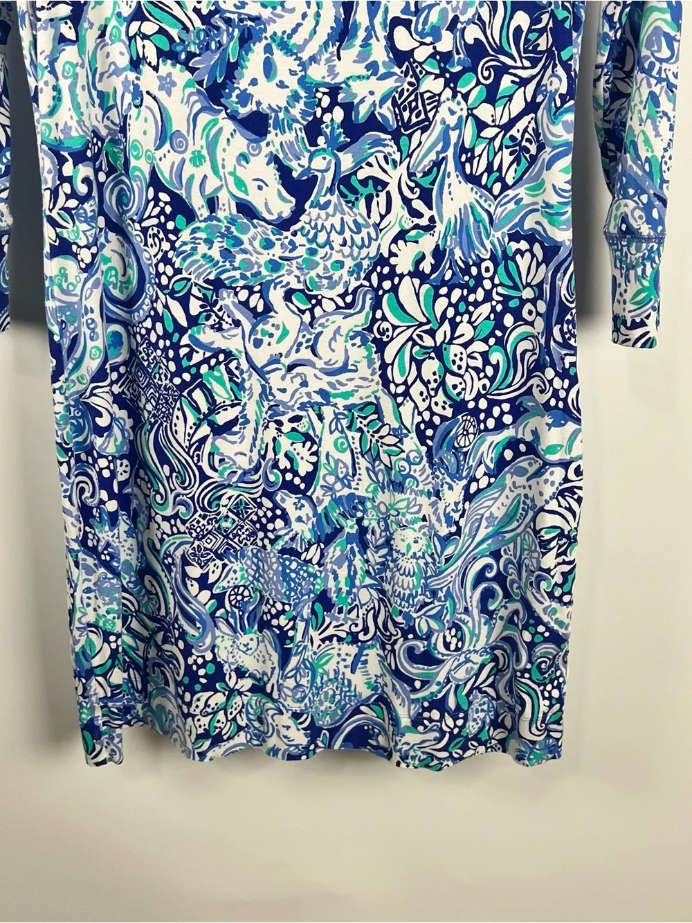 Lilly Pulitzer Sophie Mini Dress 60 Animals Royal Purple UPF 50 Size XS